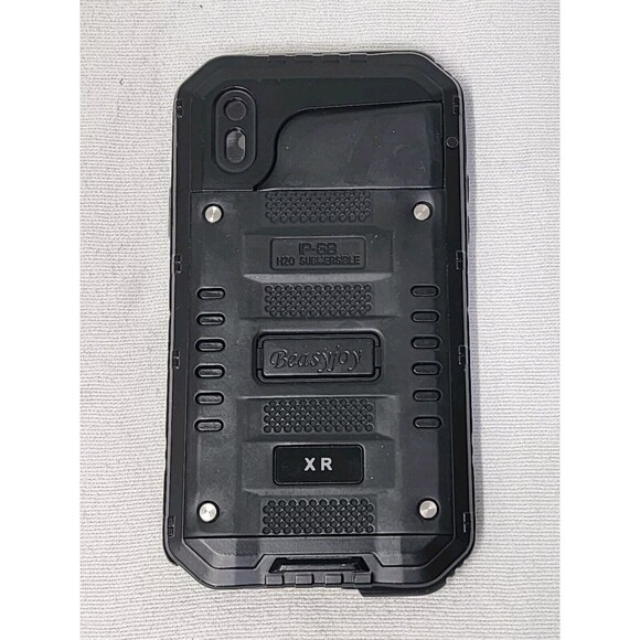 Beasyjoy for iPhone XR Metal Case Military Grade Defender Shockproof Black - Picture 7 of 13